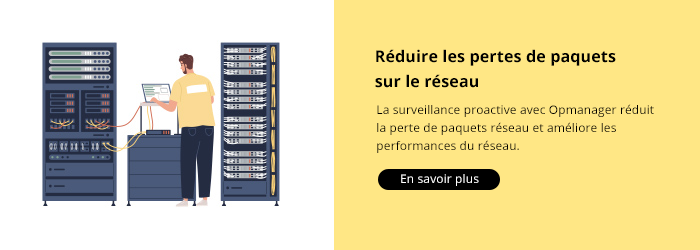 OpManager top 5 perte paquets