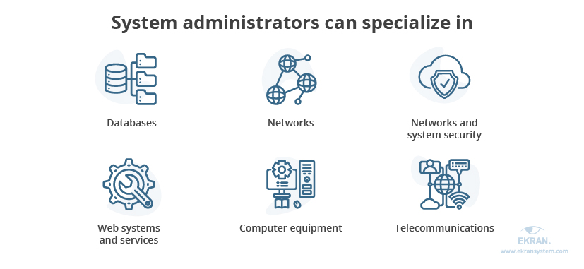 system administrators can specialize in