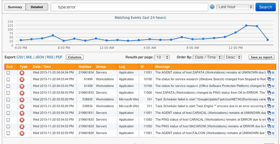 Eventsentry : analyse et surveillance des logs