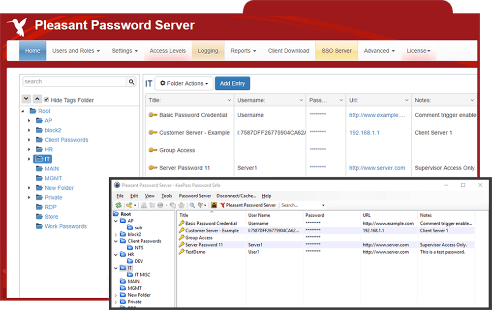 administration mots de passe AD LDAP password server