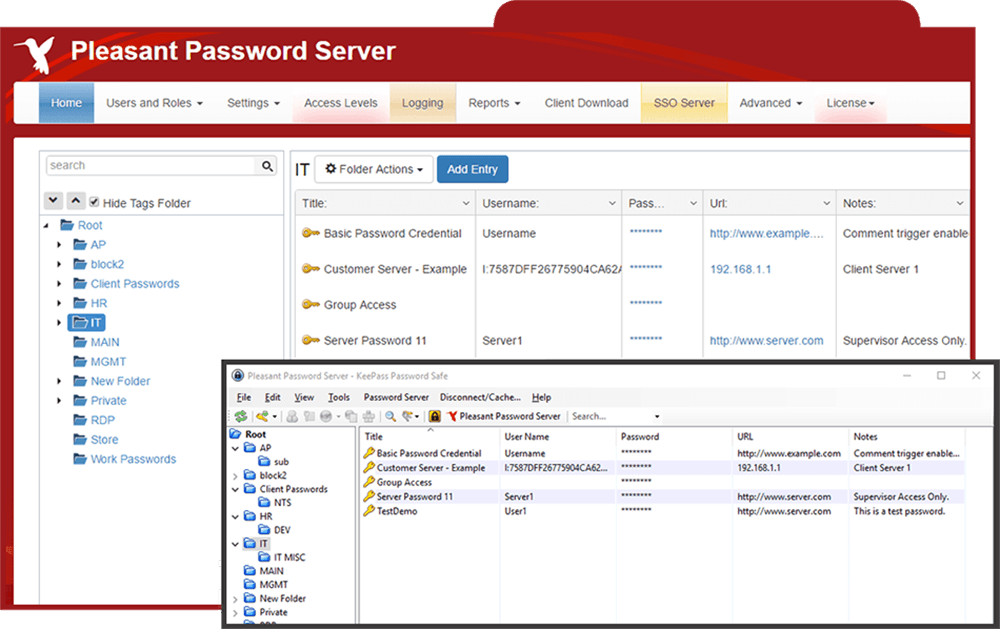 Pleasant Password Server - Aperçu Pleasant Password Server – Aperçu