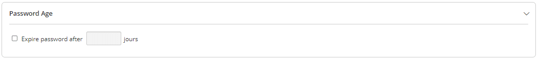 PMP Password age