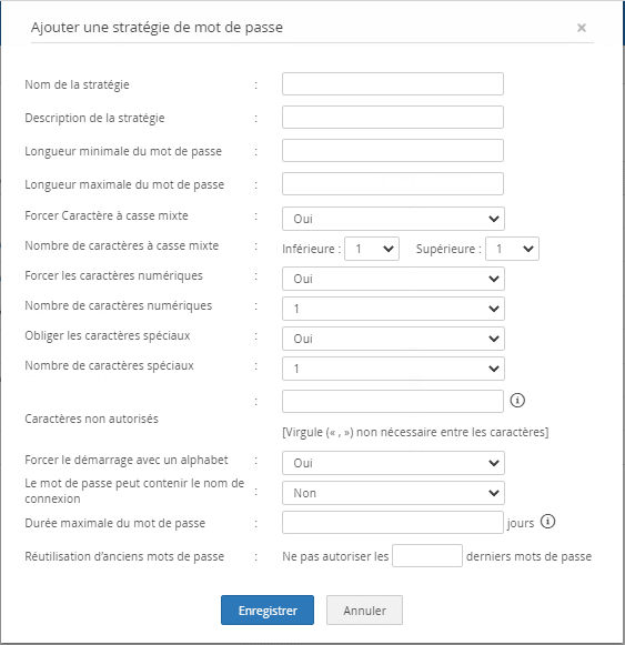Amélioration des politiques de mot de passe dans Password Manager Pro Amélioration des politiques de mot de passe dans Password Manager Pro
